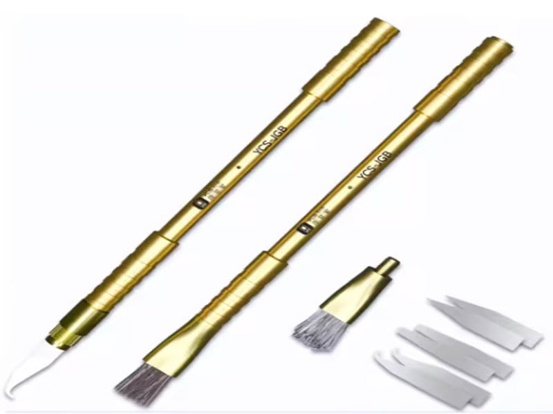 Sem Imagem - KIT DE LMINAS PARA RETRABALHO COM CPU- BGA REMOVER RESINA (10 EM 1) YCS-JGB