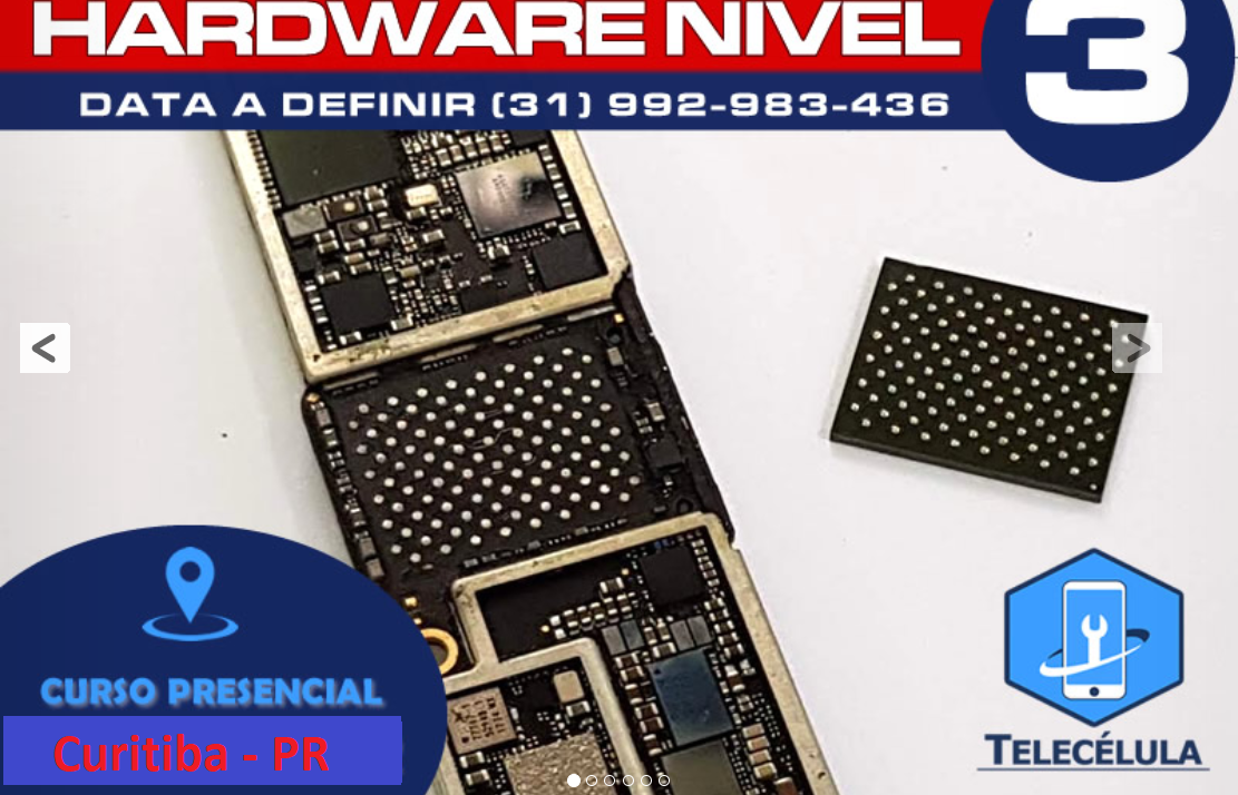 Sem Imagem - TREINAMENTO PRESENCIAL CURITIBA SMARTPHONES N�VEL 3 SMB + MICRO SOLDA / ELETR�NICA