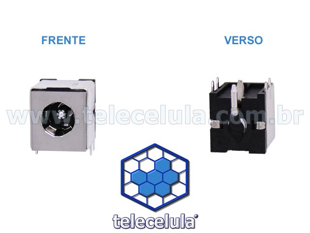 Sem Imagem - CONECTOR CARGA, POWER JACK NOTEBOOK GATEWAY M350WVN, M675, TOSHIBA P10-S429, P15-S409 E OUTROS