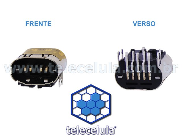 Sem Imagem - CONECTOR CARGA, POWER JACK NOTEBOOK HP X6000, R4000, ZV6000, ZD8000 E OUTROS MODELOS