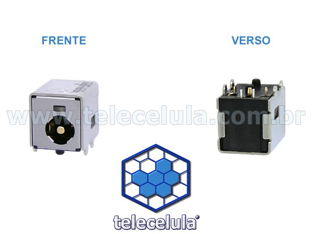 Sem Imagem - CONECTOR CARGA, POWER JACK NOTEBOOK HP DV6000, DV9000, COMPAQ V6000,F502LA E OUTROS MODELOS(VER.90W)