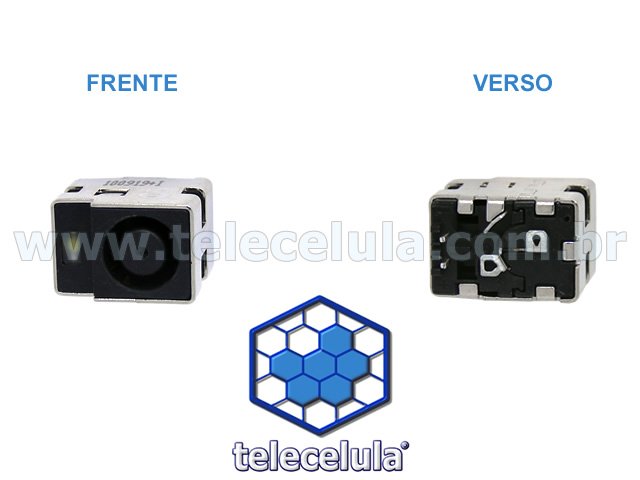 Sem Imagem - CONECTOR CARGA, POWER JACK NOTEBOOK HP / COMPAQ SRIES G50, G60, HP SRIES DV4, DV7 E OUTROS MODELOS