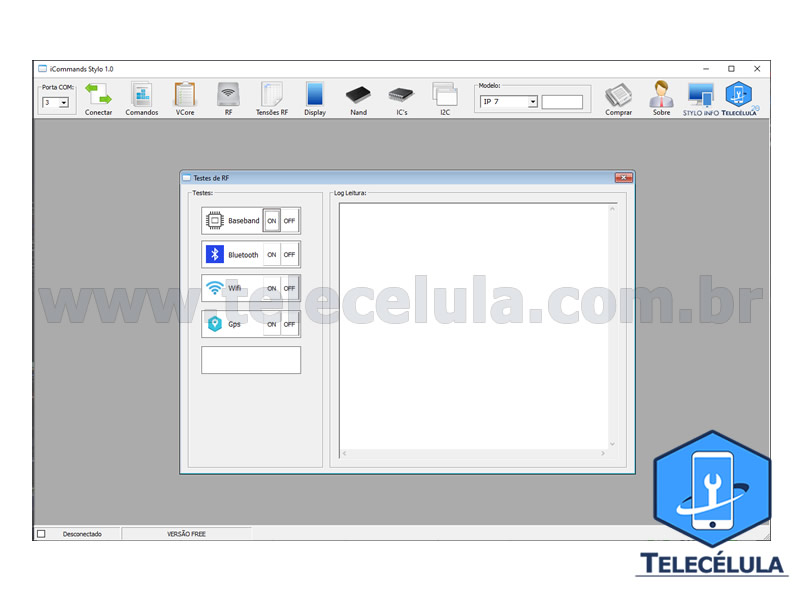 Sem Imagem - ICOMMANDS - ACESSO 6 MESES, SOFTWARE DIAGNSTICOS E SOLUES PROBLEMAS HARDWARE APPLE IPHONE