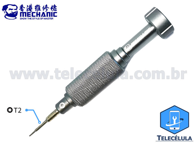 Sem Imagem - CHAVE PROFISSIONAL MECHANIC MORTAR MINI TORX T2 ALTA QUALIDADE