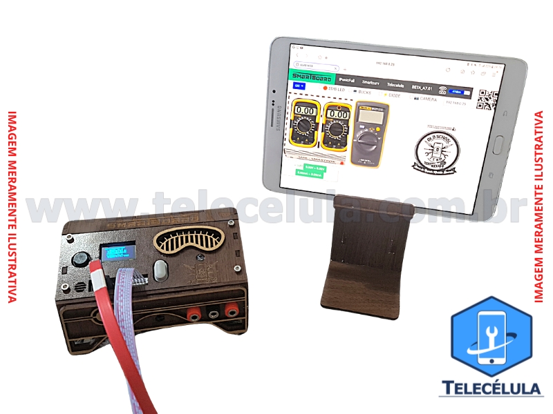 Sem Imagem - SUPORTE PARA TABLET SMARTBOARD COR MARROM