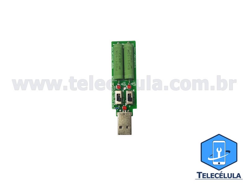 Sem Imagem - TESTADOR CAPACIDADE CARGA PARA CARREGADOR SMARTPHONES USB 5V CONSUMO CORRENTE AJUSTVEL 1A, 2A, 3A