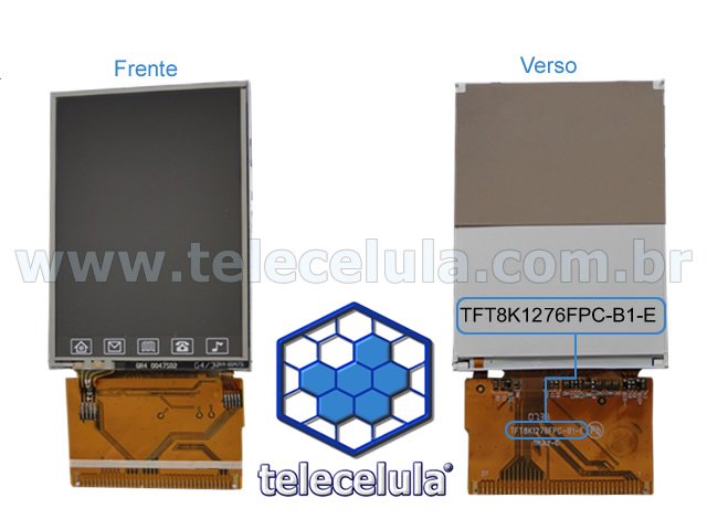 Sem Imagem - LCD CHINA PHONES COM TOUCH SCREEN TFT8K1276FPC-B1-E
