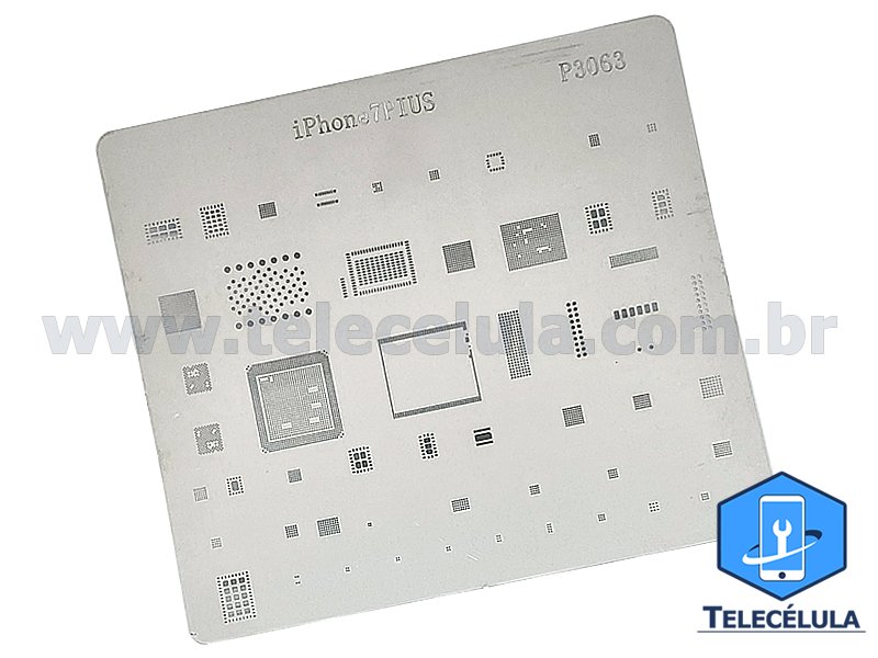 Sem Imagem - KIT DE 04 STENCIL DE REBALLING IPHONES MODELOS: 7P, 8, 8P E X