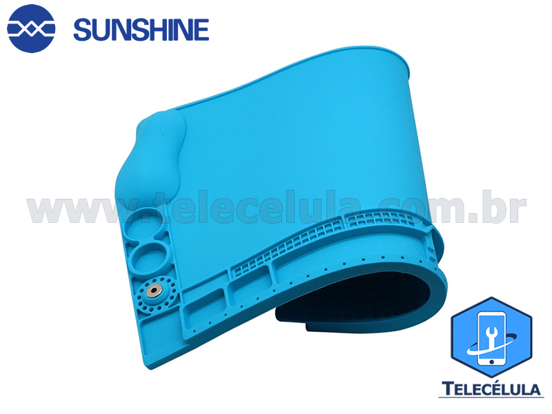 Sem Imagem - MANTA DE SILICONE 3D SS-004H SUNSHINE RESISTENTE TEMPERATURA ANTIESTTICA ESD 45CM X 30CM DIVISES