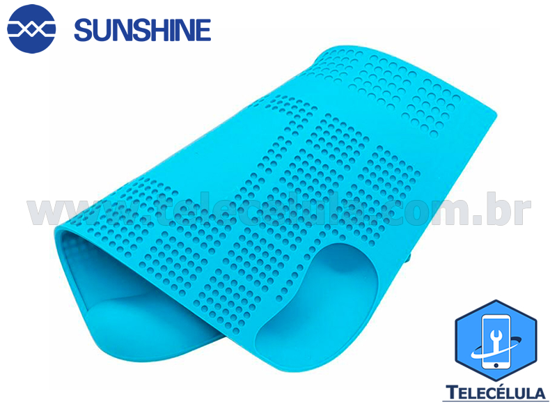 Sem Imagem - MANTA DE SILICONE 3D SS-004H SUNSHINE RESISTENTE TEMPERATURA ANTIESTTICA ESD 45CM X 30CM DIVISES