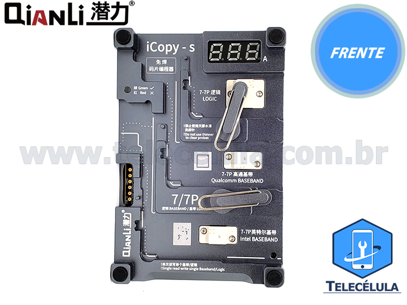 Sem Imagem - NOVO ICOPY-S LEITOR E GRAVADOR DE EEPROM LGICA, MODELO (4 EM 1) 7, 7P, 8, 8P IDEAL PARA SWAP BOARD