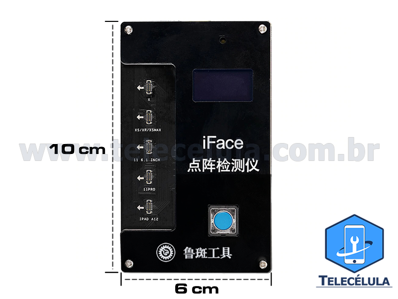 Sem Imagem - QIANLI LUBAN IFACE MATRIX TESTE PARA DOT PROJECTOR SUPORTA IPHONES X, XR, XSMAX, 11, 11 PRO IPAD A12