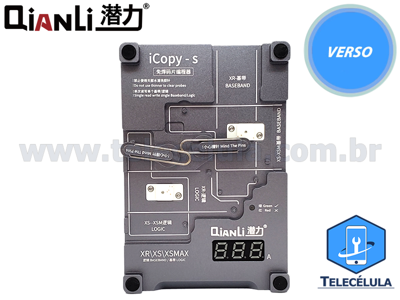 Sem Imagem - NOVO ICOPY-S LEITOR E GRAVADOR DE EEPROM LGICA (4 EM 1) X, XR, XS, XS MX IDEAL PARA SWAP BOARD