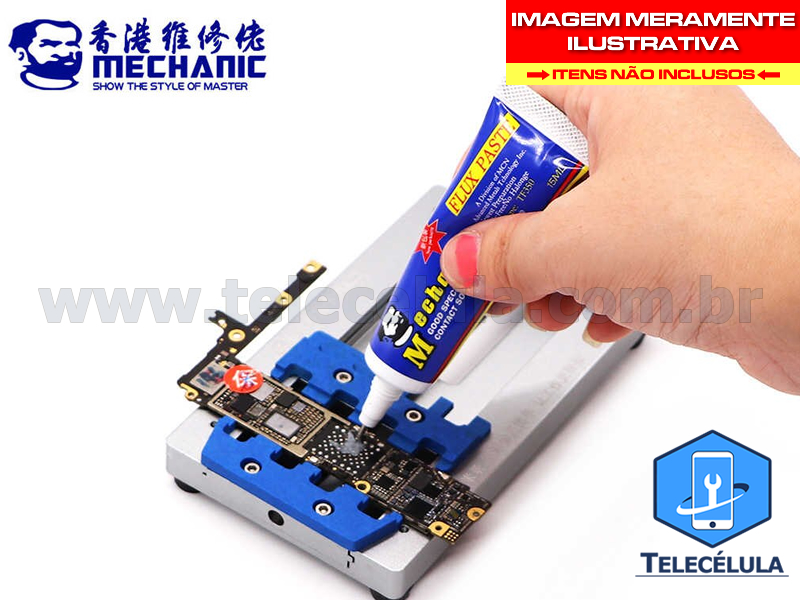 Sem Imagem - FLUXO DE SOLDA ANTIOXIDANTE PASTOSO MECHANIC TF350 RETRABALHO BGA REBALLING E REFLOW 15ML