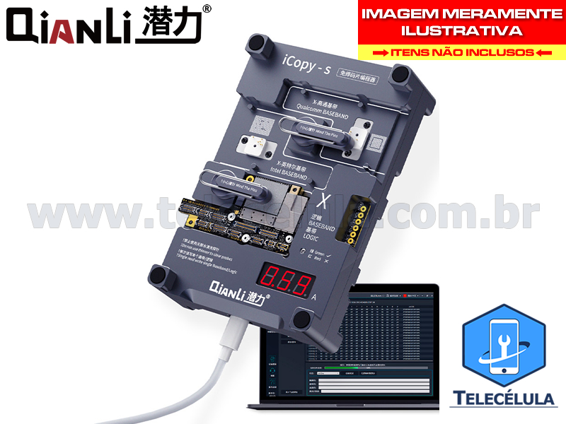 Sem Imagem - NOVO ICOPY-S LEITOR E GRAVADOR DE EEPROM LGICA (4 EM 1) X, XR, XS, XS MX IDEAL PARA SWAP BOARD