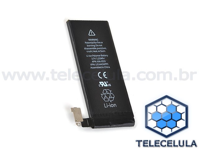 Sem Imagem - BATERIA APPLE IPHONE 4S ORIGINAL APN 616-0581