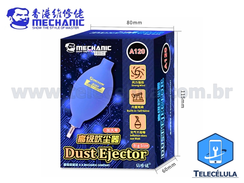 Sem Imagem - FOLE PARA LIMPEZA EM ELETR�NICA MECHANIC A120