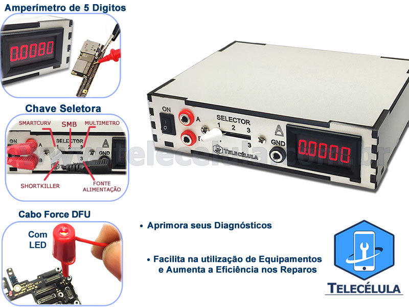 Sem Imagem - ISELECTOR TELECLULA TESTES RPIDOS E PRECISOS, SEM COMPLICAO, INDICADOR DE CORRENTE 05 DGITOS