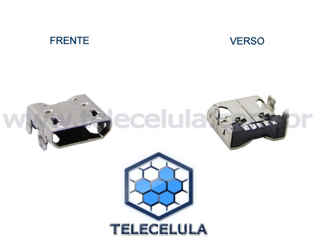 Sem Imagem - CONECTOR DE CARGA/DADOS LG OPTIMUS L7, L9, E400, E460, E455, E450, E451, E467F, E162, E610 OP