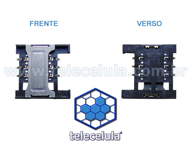 Sem Imagem - CONECTOR SIM CARD CHINA PHONES MPXX MODELO 1 