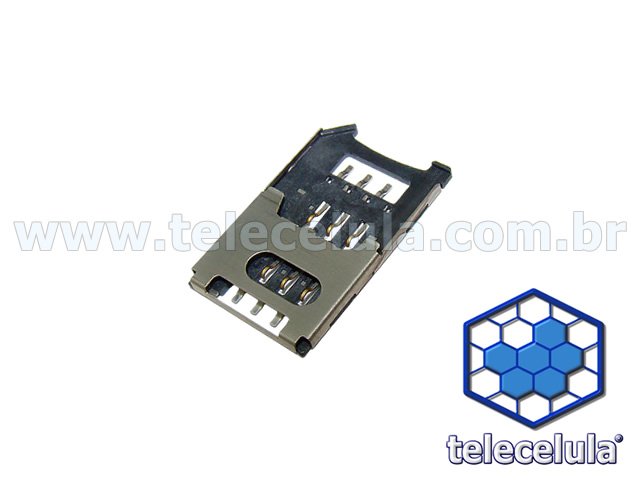 Sem Imagem - CONECTOR SIM CARD SIEMENS SL55 PORTA SIM CARD ORIGINAL