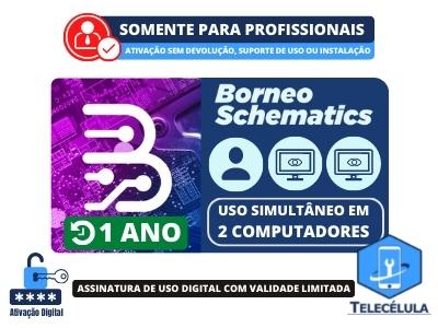 BORNEO SCHEMATICS - ACESSO 1 ANO DIAGRAMAS DINMICOS, SOLUES DEFEITOS, LAYOUTS ANDROID - 2PC ATIVO