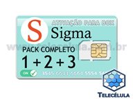 KIT DE ATIVAES SIGMA PACK 1, 2 E 3 PARA SIGMA BOX OU SIGMA KEY (SEM SUPORTE)