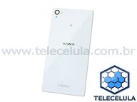 SONY XPERIA Z1 TAMPA TRASEIRA VIDRO BRANCA ORIGINAL