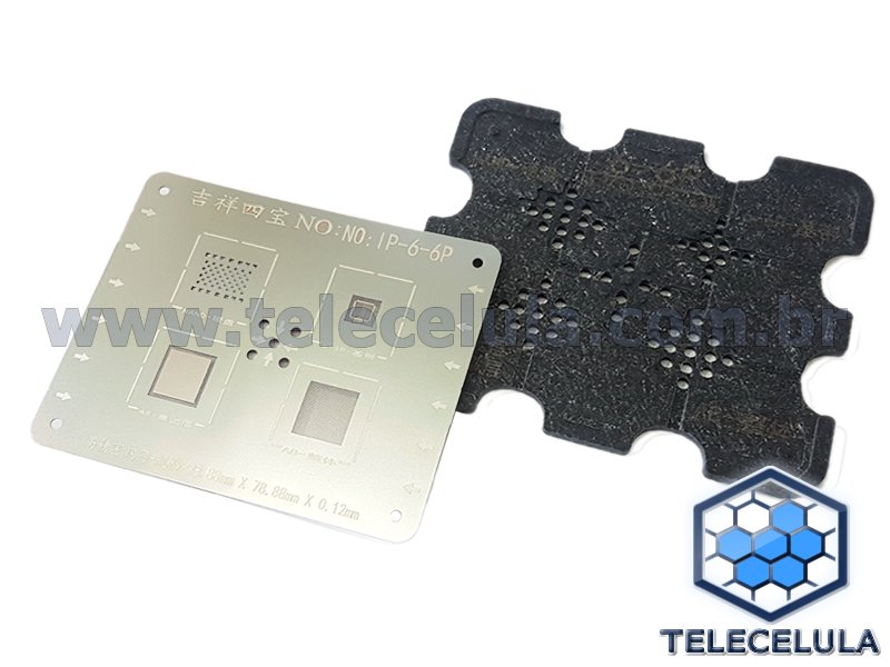 STENCIL 3D DE RETRABALHO CPU A8, SRAM, NAND E PM PARA REBALLING EM IPHONES 6 E 6 PLUS, 6PLUS