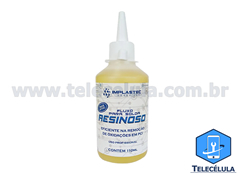 FLUXO DE SOLDA LIQUIDO RESINOSO IMPLASTEC 110ML PARA BGA E SMD E REMOVEDOR DE OXIDAO