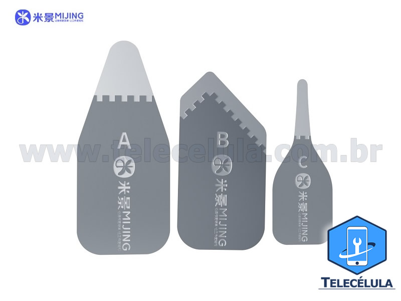 ESPTULAS MIJING ABC AO INOX ULTRA FINA DESMONTAGEM SMARTPHONES, TABLET, IPADS, IWATCH, ETC