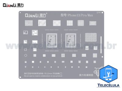 STENCIL QIANLI  QS161 PARA NOVOS IPHONE 13, 13 MINI, 13 PRO E 13 PRO MAX 