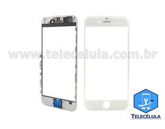 VISOR, TELA, LENTE COMPATVEL COM APPLE IPHONE 6 PLUS (5.5) BRANCO COM OCA E ARO GENRICO