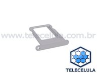 GAVETA NANO SIM CARD (SIM TRAY) APPLE IPHONE 5, 5S CINZA CLARO