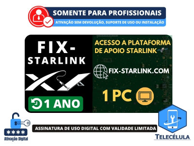 PLATAFORMA STARLINK V2, V3, MINI - 01 ANO- BLOCOS, MEDIES, ANLISES, VDEOS REPARO STARLINK