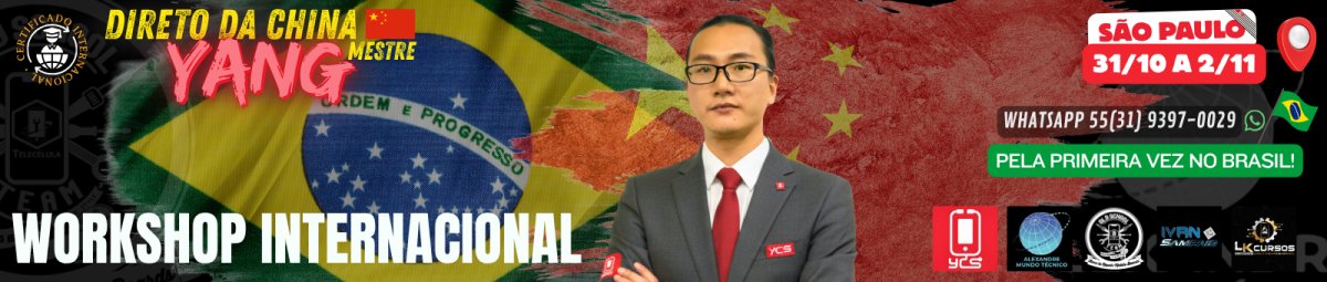 WORKSHOP INTERNATIONAL YANG YCS - DIAS 31/10 A 02/11 SO PAULO!APROVEITE DESCONTO ESPECIAL PRE-VENDA