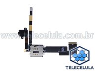 FLEX CABLE DO SIM CARD E UDIO JACK IPAD 2 3G PRETO!