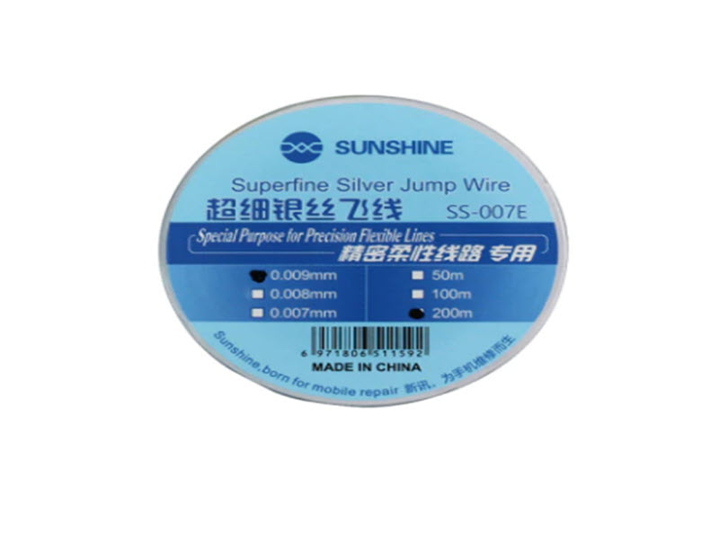 SUNSHINE SS-007E 0.009MM FIO DE PRATA SUPERFINO PARA USO ESPECIAL PARA CPU.