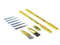 KIT DE LMINAS PARA RETRABALHO COM CPU- BGA REMOVER RESINA (10 EM 1) YCS-JGB