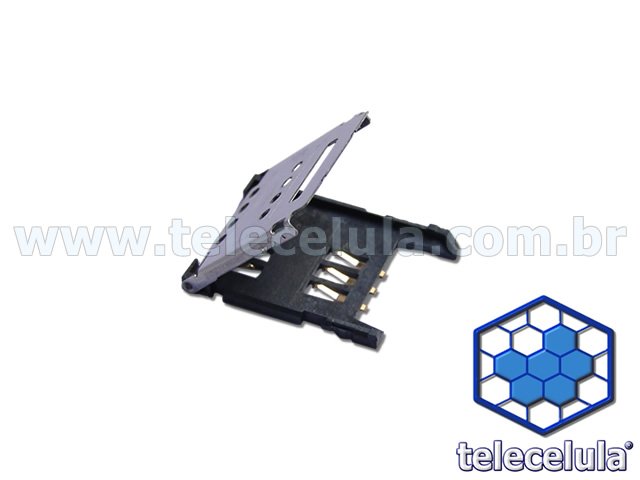 CONECTOR SIM CARD CHINA PHONES MPXX MODELO 2 UNIVERSAL PARA PROJETOS